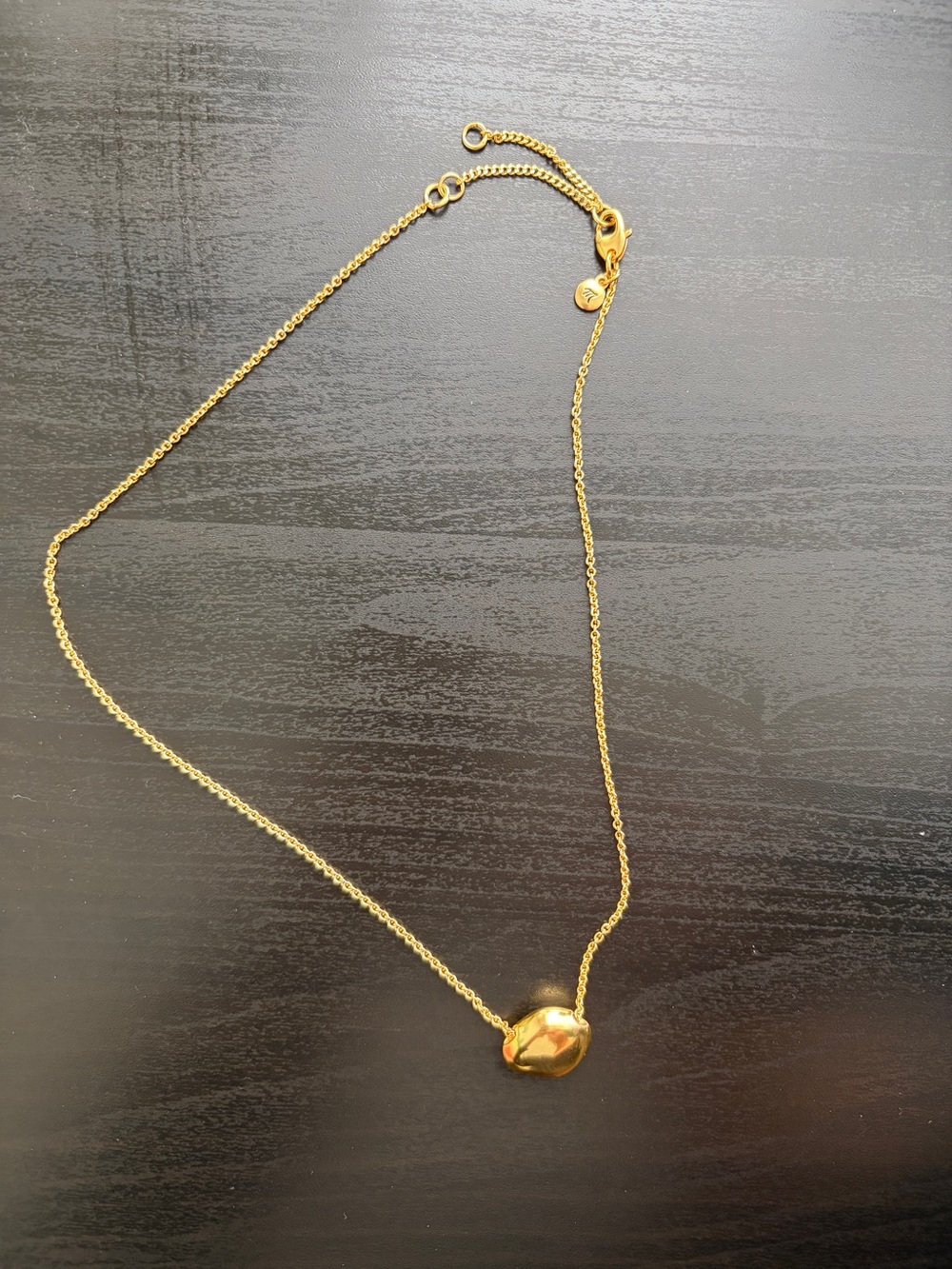 Madewell Polished Gold Bead Necklace - Picture 1 of 4